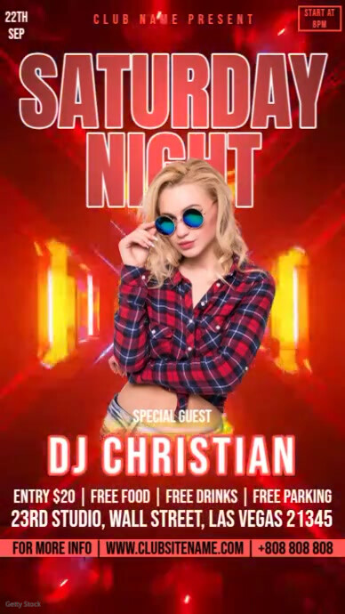Plantilla de Saturday Night Video | PosterMyWall
