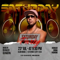 Saturday Party Pos Instagram template