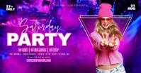 Saturday Party Facebook Shared Image template