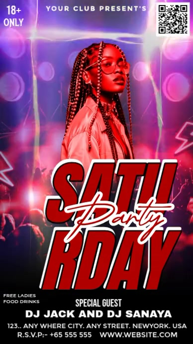 Saturday Party Instagram Reel Template | PosterMyWall