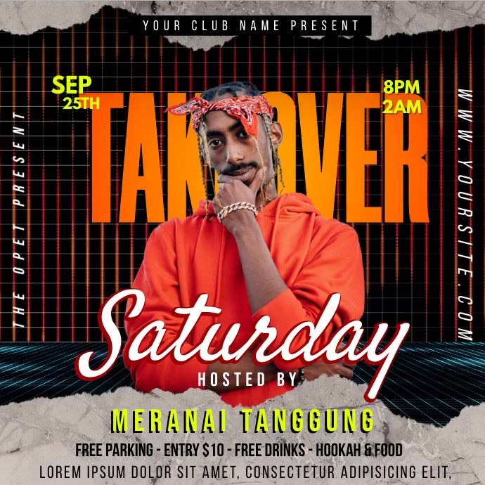 Saturday Party Instagram Video template