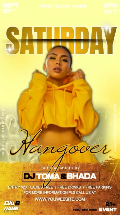Saturday Party Video Instagram Story template