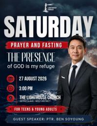 Schwarz Church Event ใบปลิว Template
