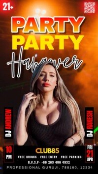 saturday reloaded night, Instagram Story template