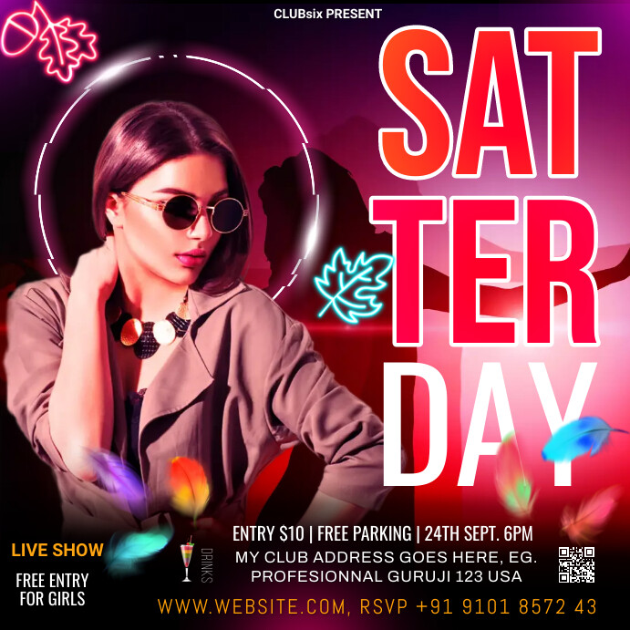 Saturday Set Build saturday reloaded night Template | PosterMyWall