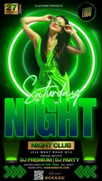 Saturday Sunday Party Event Video Template Instagram Story