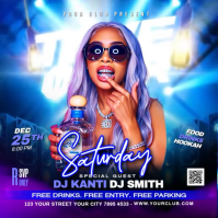 Saturday Takeover Ladies Night Party Square (1:1) template