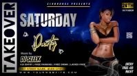 SATURDAY TAKEOVER PARTY FLYER TEMPLATE Цифровой дисплей (16 : 9)