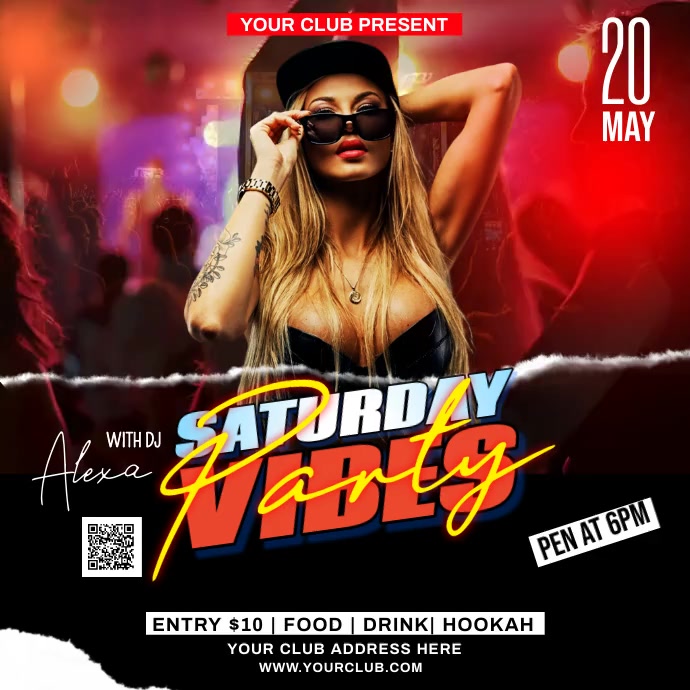 Funky Saturday Copy of saturday vibes night party | PosterMyWall