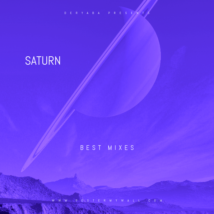 Saturn Space Cd Templat Penutup | PosterMyWall
