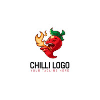 Sauce/food/fire/chilli/brand/business/unique/elegant/green/spicy/hot/pepper/red Pepper/chilli/red Lo โลโก้ template