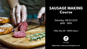 Sort Cooking Class Facebook Cover Video Template