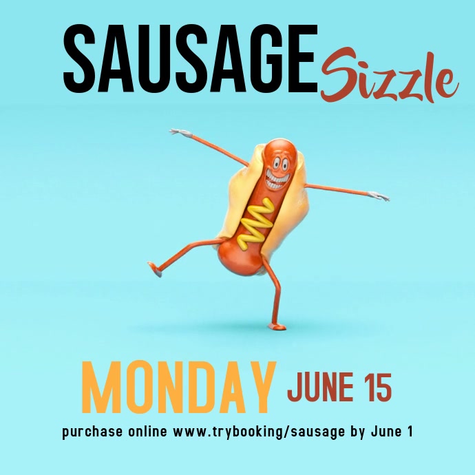Sausage Sizzle Template | PosterMyWall sausage-sizzle-template-postermywall
