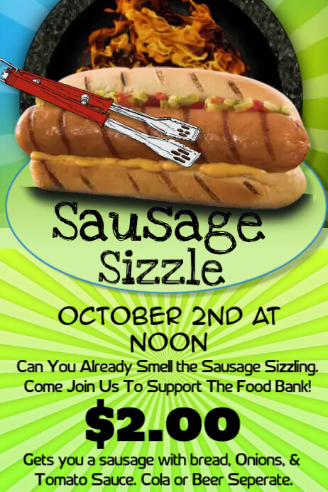 Sausage Sizzle Template Postermywall