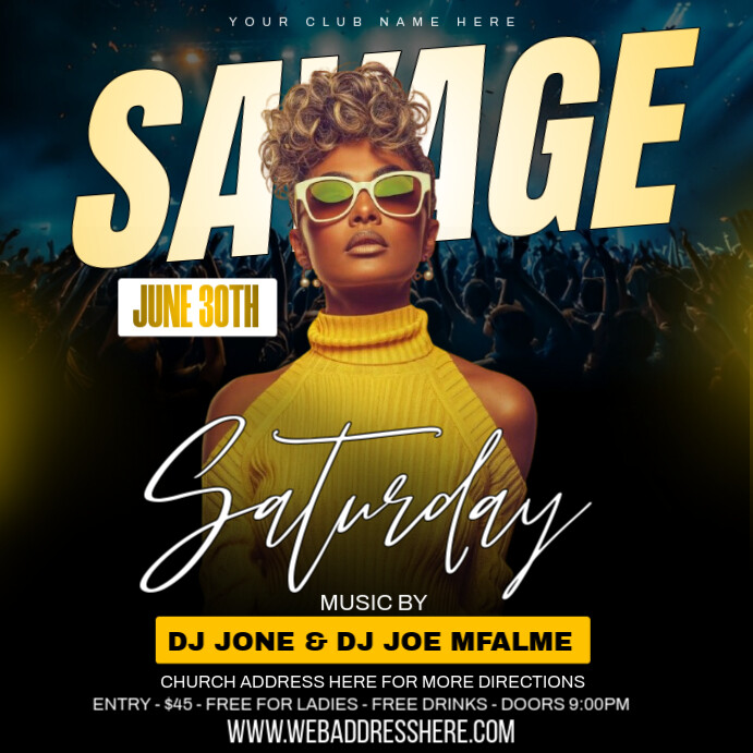 Savage saturday template Iphosti le-Instagram