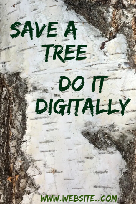 Tree Save Plan Example Save a Tree Template | PosterMyWall