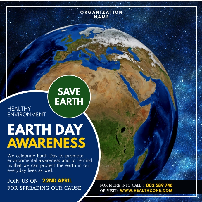 Save Earth Instagram Post template