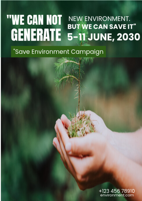 Save environment A3 template