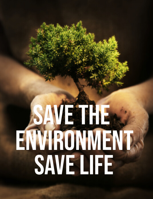 Save Environment Messages save environment flyers Template | PosterMyWall