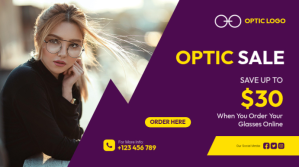 Paars Optic Sale Digital Display Template
