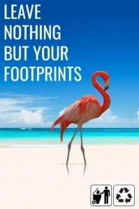 save planet, trash pick up, beach, recycle, facebook, tik tok Poster template