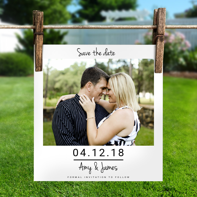 Save the Date Announcement Template PosterMyWall