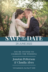 Save The Date A4 Template | PosterMyWall