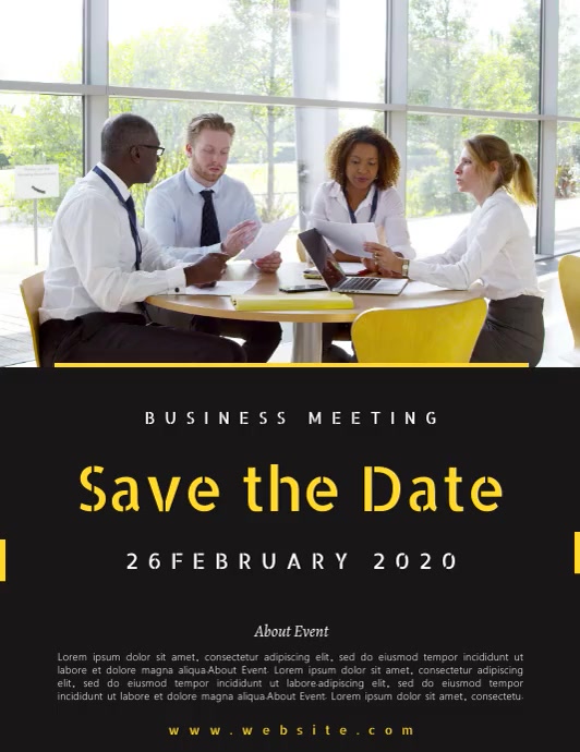 Corporate Save The Date Templates