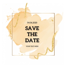 SAVE THE DATE CARD DESIGN Template Square (1:1)