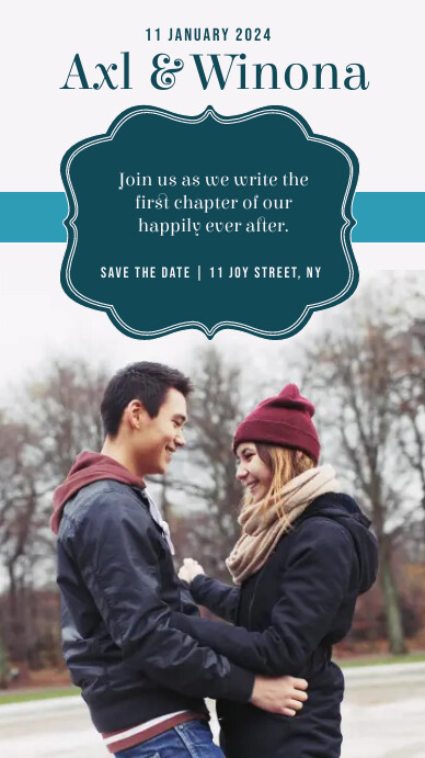 Save The Date Instagram Story template