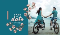 Save The Date Etiqueta template