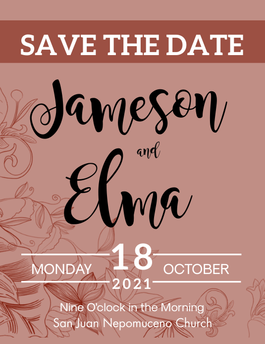 save the date Templat | PosterMyWall