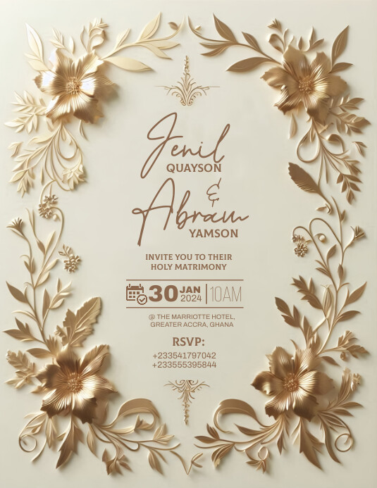 Save the Date Flyer (US Letter) template