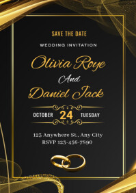 Save the date A4 template