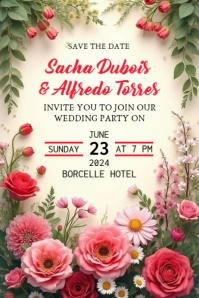 Save The Date Poster template