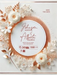 Save the Date Flyer (US Letter) template