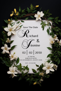 Save The Date Poster template