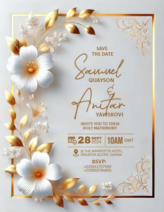 Save the Date Flyer (US Letter) template