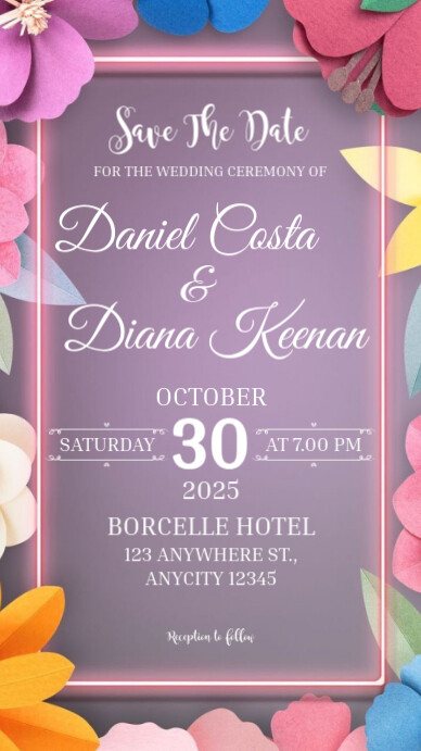 Save The Date Instagram Story template