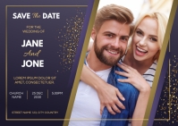 Save The Date Postcard template