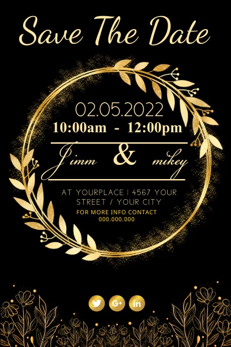 Image 6 for Save The Date Banner Template