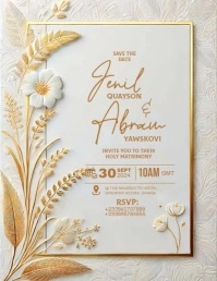Save the Date Flyer (US Letter) template