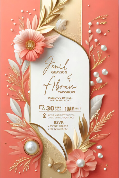 Save the Date Poster template