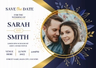 save the date Postcard template