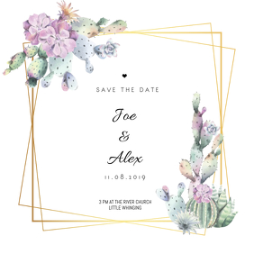 Save The Date Card For Your Wedding Postermywall