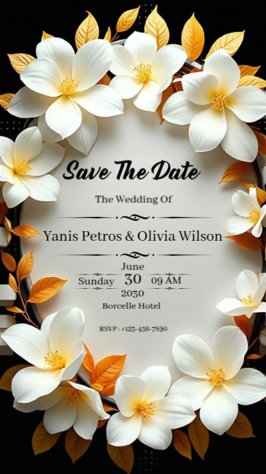 Save The Date Instagram Story template