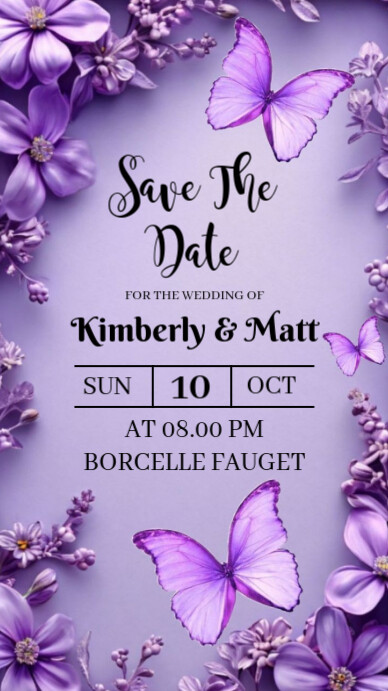 Save The Date Instagram Story template