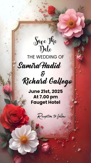 Save The Date Instagram 快拍 template