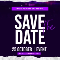save the date Instagram Post template