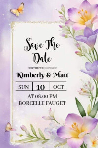 Save The Date โปสเตอร์ template